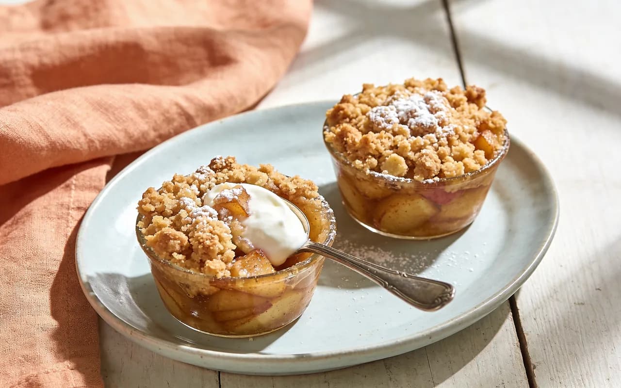 Mini Apple Crumble Cups