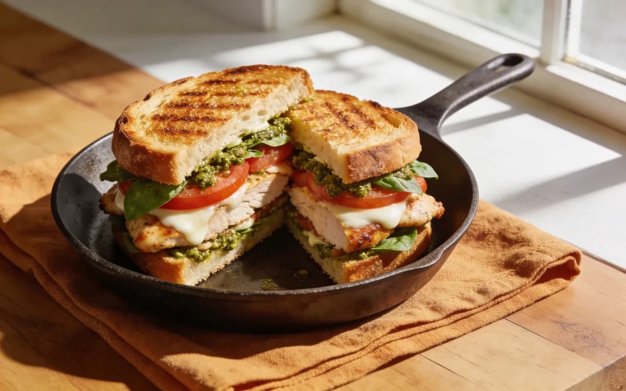 Toasted Caprese Chicken Sandwich