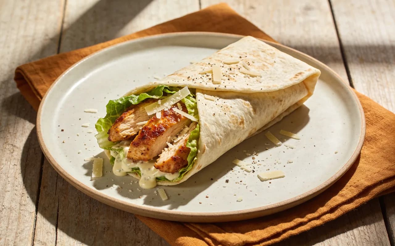 Spicy Chicken Caesar Wrap